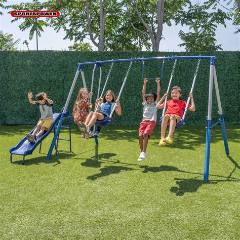 sportspower arcadia metal swing set